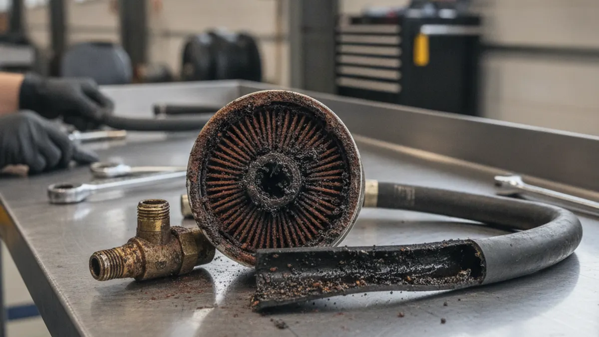 Air System Decontamination After a Compressor Failure